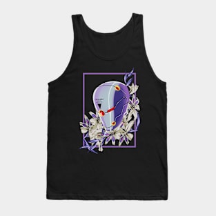 Floral meets Metal Ninja Tank Top